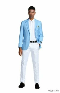 Tazio Men's Classic Fashion Sport Coat - Solid Vibrant Colors -Empire Shop mj284s 03 71902.1551126028