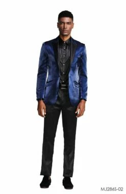 Tazio Men's Classic Fashion Sport Coat - Textured Shine 8 Tazio Men's Classic Fashion Sport Coat - Textured Shine -Empire Shop mj286s 02 63037