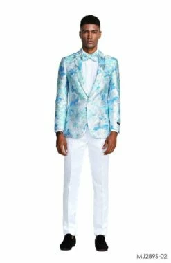 Tazio Men's Classic Fashion Sport Coat - Layered Floral Pattern -Empire Shop mj289s 02 15816 1