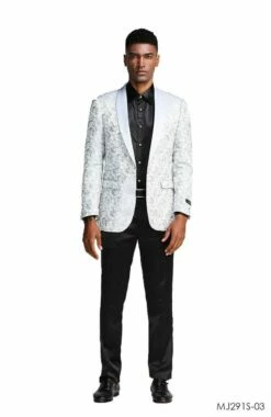 Tazio Men's Classic Fashion Sport Coat - Textured Paisley -Empire Shop mj291s 03 2 61016.1551210715