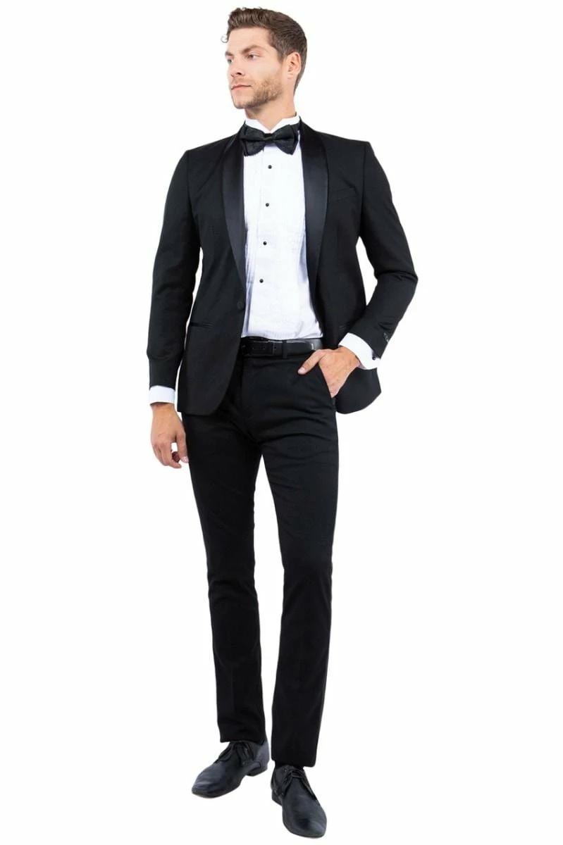 Tazio Men's Classic Fashion Dinner Jacket - Shawl Lapel 3 Tazio Men's Classic Fashion Dinner Jacket - Shawl Lapel