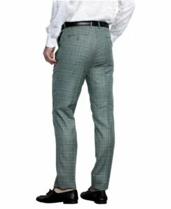 Tazio Men's Skinny Fit Pants - Bold Plaid -Empire Shop mp112sk 02 02un 04995
