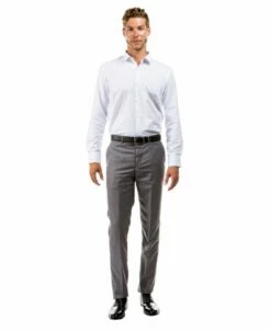 Azzuro Men's Flat Front Pants - Business Slacks 12 Azzuro Men's Flat Front Pants - Business Slacks -Empire Shop mp276s 03 82533