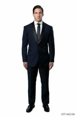 Bryan Michaels Men's 2pc Slim Fit Tuxedo - Classic Style -Empire Shop mt146s 04 bl 88318