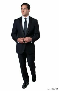 Bryan Michaels Men's 2pc Slim Fit Tuxedo - Dark Accents -Empire Shop mt182s 04 bl 59393