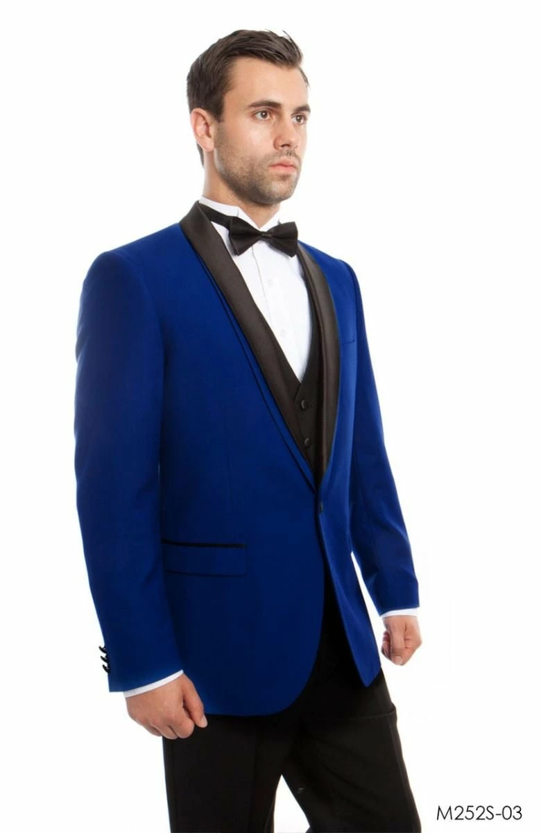 Bryan Michaels Men's 3pc Slim Fit Tuxedo - Layered Lapel 5 Bryan Michaels Men's 3pc Slim Fit Tuxedo - Layered Lapel - Image 3