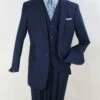 Apollo King Men's 3pc 100% Wool Suit - Fashion Peak Lapel -Empire Shop nsh17