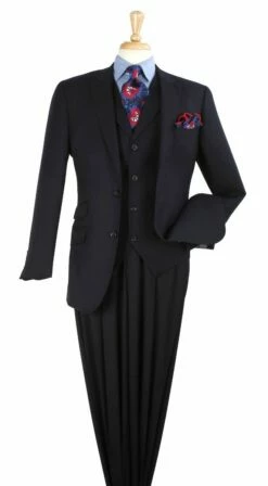 Apollo King Men's 3pc 100% Wool Fashion Suit - Stylish Peak Lapel -Empire Shop nsh2 new 18