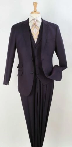 Apollo King Men's 3pc 100% Wool Suit - Fashion Peak Lapel -Empire Shop nsh22 new 28 28