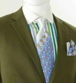 Royal Diamond Men's 2 Piece Poplin Discount Suit - Solid Colors -Empire Shop olive a62w 46