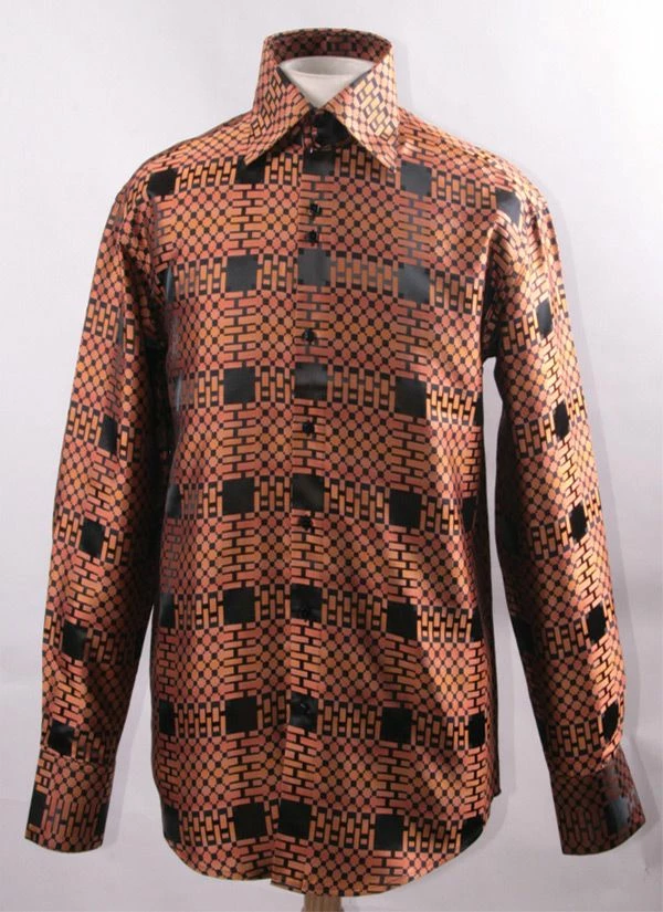 Daniel Ellissa Men's Fashion Dress Shirt - Unique Windowpane 3 Daniel Ellissa Men's Fashion Dress Shirt - Unique Windowpane