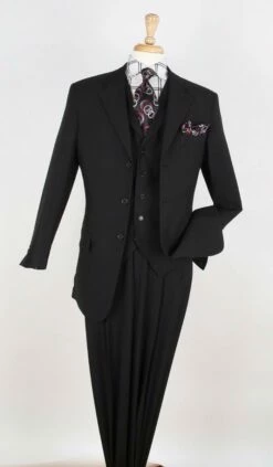 Royal Diamond Men's 3pc Discount Fashion Suit - Solid Color