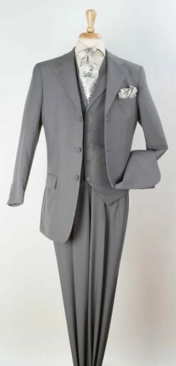 Royal Diamond Men's 3pc Discount Fashion Suit - Solid Colors -Empire Shop p803