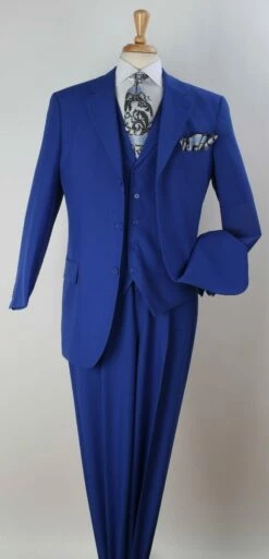 Royal Diamond Men's 3pc Discount Fashion Suit - Solid Colors -Empire Shop p804