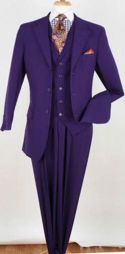 Royal Diamond Men's 3pc Discount Fashion Suit - Solid Color 7 Royal Diamond Men's 3pc Discount Fashion Suit - Solid Color -Empire Shop p808 13 1 2