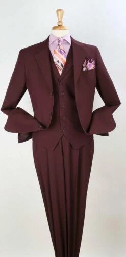 Royal Diamond Men's 3pc Discount Fashion Suit - Solid Colors -Empire Shop p809 28
