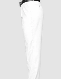 Statement Men's Dress Pants - Solid Pleated Slacks -Empire Shop pa 200a white