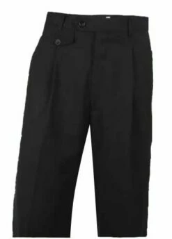 Apollo King Men's Semi Wide Leg Pants - 100% Wool Pants -Empire Shop pantsblack