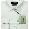 Statement Men's Long Sleeve 100% Cotton Shirt - French Cuff -Empire Shop pcs 101