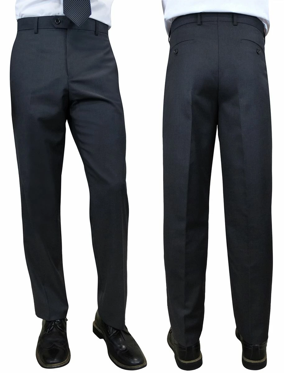 Statement Men's Modern Fit Pants - Flat Front Slacks 5 Statement Men's Modern Fit Pants - Flat Front Slacks - Image 3