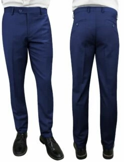 Statement Men's Modern Fit Pants - Flat Front Slacks 18 Statement Men's Modern Fit Pants - Flat Front Slacks -Empire Shop pl 100 sapphire