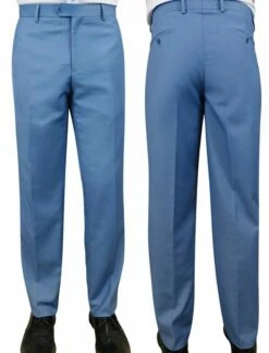 Statement Men's Modern Fit Pants - Flat Front Slacks 19 Statement Men's Modern Fit Pants - Flat Front Slacks -Empire Shop pl 100 steelblue