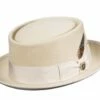Statement Men's Wool Hat - Pork Pie -Empire Shop porkie offwhite