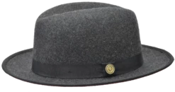 Bruno Capelo Men's Fedora Style Wool Hat - Red Bottom Hats 11 Bruno Capelo Men's Fedora Style Wool Hat - Red Bottom Hats -Empire Shop princeton charcoal