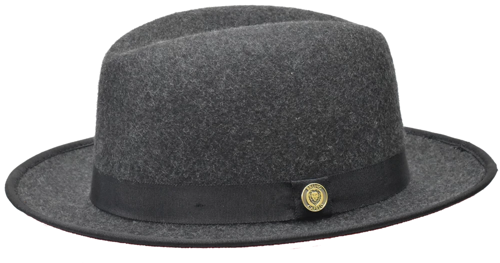 Bruno Capelo Men's Fedora Style Wool Hat - Red Bottom Hats 5 Bruno Capelo Men's Fedora Style Wool Hat - Red Bottom Hats - Image 3