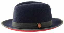 Bruno Capelo Men's Fedora Style Wool Hat - Red Bottom Hats 12 Bruno Capelo Men's Fedora Style Wool Hat - Red Bottom Hats -Empire Shop princeton denim