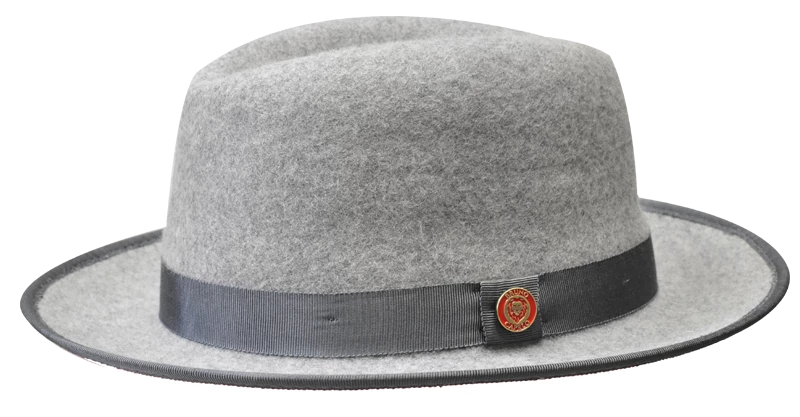 Bruno Capelo Men's Fedora Style Wool Hat - Red Bottom Hats 7 Bruno Capelo Men's Fedora Style Wool Hat - Red Bottom Hats - Image 5