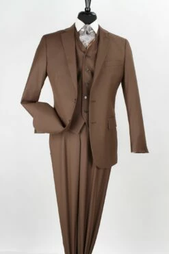 Apollo King Men's 3 Piece Executive Suit - Pleated Pants