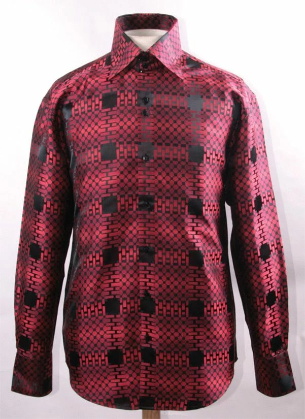Daniel Ellissa Men's Fashion Dress Shirt - Unique Windowpane 4 Daniel Ellissa Men's Fashion Dress Shirt - Unique Windowpane - Image 2