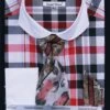 Daniel Ellissa Men's French Cuff Dress Shirt Set - Multi Checker -Empire Shop red 4