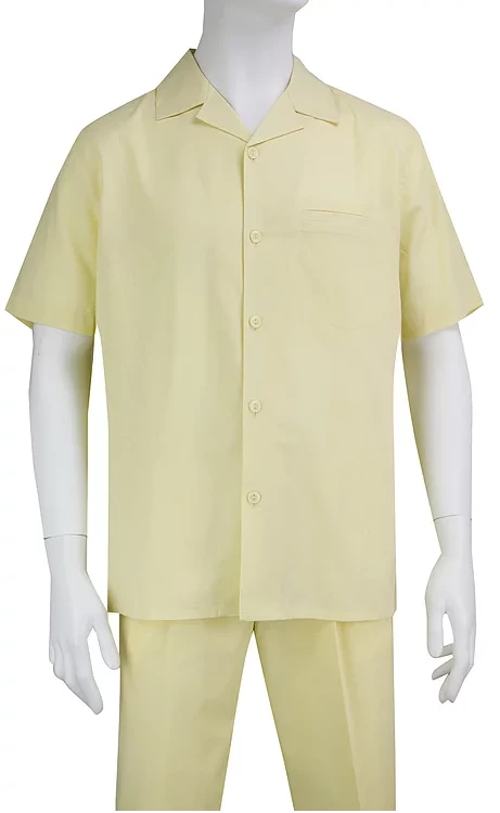 Rizzo Men's 2 Piece Linen And Cotton Walking Suit - Solid Color 10 Rizzo Men's 2 Piece Linen And Cotton Walking Suit - Solid Color - Image 8