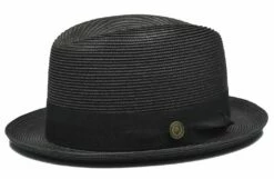 Bruno Capelo Men's Fedora Style Straw Hat - Center Dent