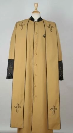 Tony Blake Men's Church Robe With Stole - Pastor Church Robe 19 Tony Blake Men's Church Robe With Stole - Pastor Church Robe -Empire Shop robe2 gold black