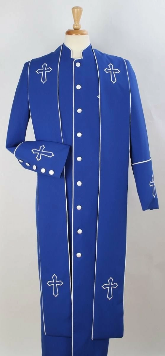 Tony Blake Men's Church Robe - Multiple Colors Available 5 Tony Blake Men's Church Robe - Multiple Colors Available - Image 3