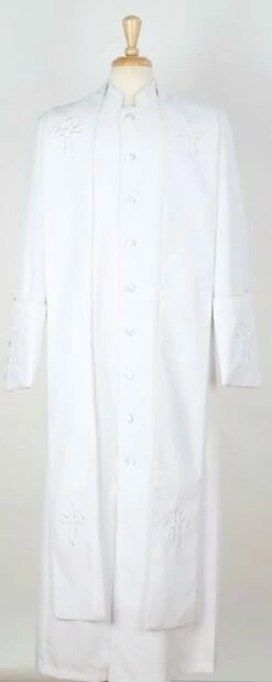 Tony Blake Men's Church Robe - Multiple Colors Available 19 Tony Blake Men's Church Robe - Multiple Colors Available -Empire Shop robe3 white 1 7