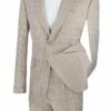 Vinci Men's 2 Piece Slim Fit Suit - Accented Windowpane 1 Vinci Men's 2 Piece Slim Fit Suit - Accented Windowpane -Empire Shop s2rw 1 beige 1