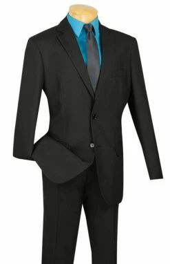 Vinci Men's 2 Piece Poplin Discount Suit - Big And Tall Sizes