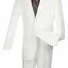 Vinci Men's 2 Piece Poplin Discount Suit - 2 Button Jacket -Empire Shop s 2pp white 1