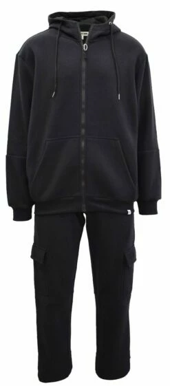 Stacy Adams Men's 2 Piece Athletic Walking Suit - Fleece Set