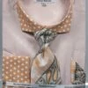 Daniel Ellissa Men's French Cuff Dress Shirt Set - Polka Dot 2 Daniel Ellissa Men's French Cuff Dress Shirt Set - Polka Dot -Empire Shop sand 3780