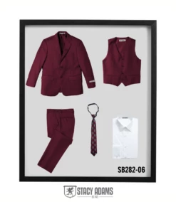Stacy Adams Boy's 5 Piece Suit In Solid Colors - Varied Ties 20 Stacy Adams Boy's 5 Piece Suit In Solid Colors - Varied Ties -Empire Shop sb282 06 67724