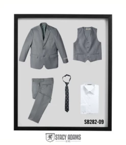 Stacy Adams Boy's 5 Piece Suit In Solid Colors - Varied Ties 23 Stacy Adams Boy's 5 Piece Suit In Solid Colors - Varied Ties -Empire Shop sb282 09 56729