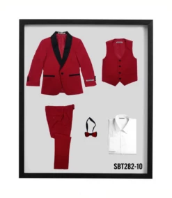 Stacy Adams Boy's 5 Piece Tuxedo In Solid Colors - Varied Bowties -Empire Shop sbt282 10 tagged 22884