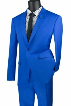 Vinci Men's 2 Button Slim Fit Suits - Simply Stylish -Empire Shop sc900 12 royal
