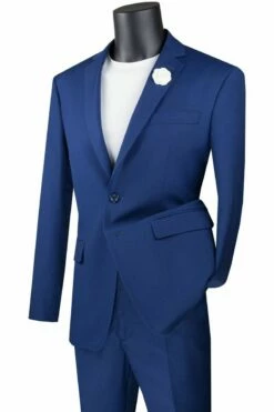 Vinci Men's 2 Button Slim Fit Suits - Simply Stylish -Empire Shop sc900 12 twilight blue