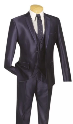 Vinci Men's Wool Feel 3 Piece Ultra Slim Fit Suit - Sharkskin -Empire Shop screenshot 2021 04 08 141903
